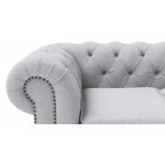 Chesterfield Lux ​​sofa two-seater gray