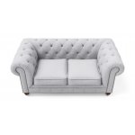 Chesterfield Lux ​​sofa two-seater gray