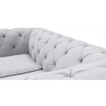 Chesterfield Lux ​​sofa two-seater gray