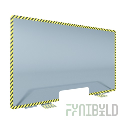Desktop protective screen