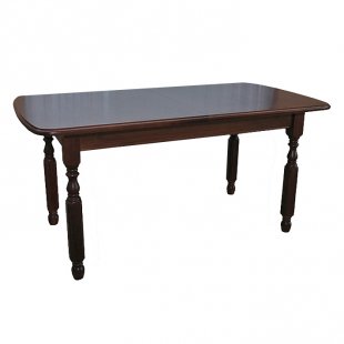 Extendable square dining table