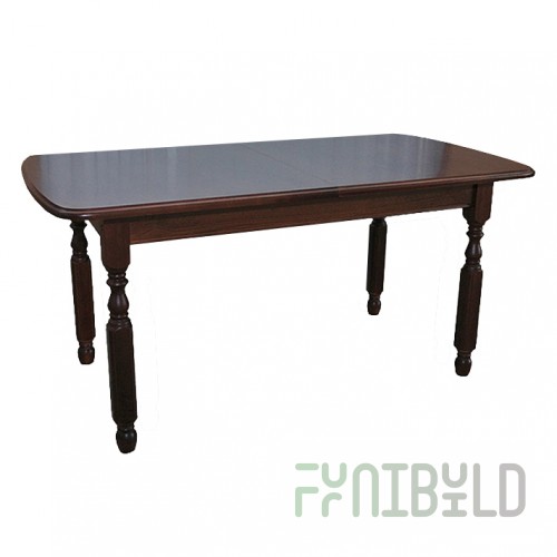Extendable square dining table