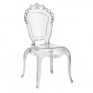 Chair Princess Transparent, plastic