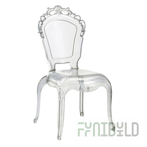 Chair Princess Transparent, plastic