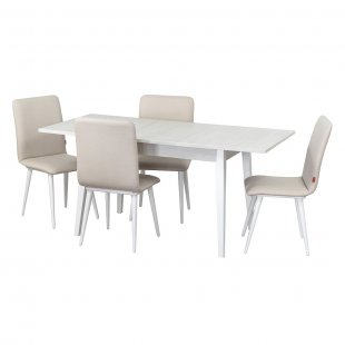Dining group, table Baze, chairs Kiwi