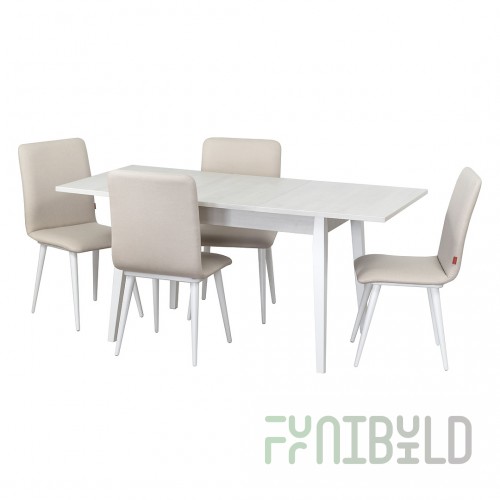 Dining group, table Baze, chairs Kiwi