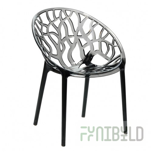 Chair Crystal Black, plastic