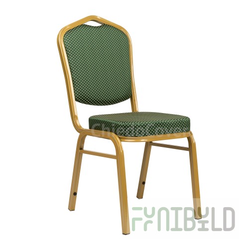 Chair Hit 25mm - gold, green crown
