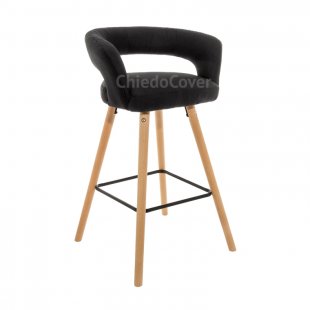 Bar stool Mars black