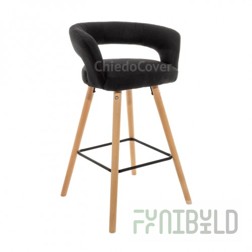 Bar stool Mars black