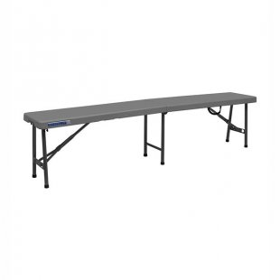 Settle bench gray
