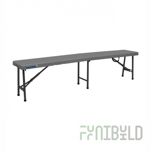 Settle bench gray