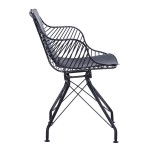 Thomas chair black with black cushion