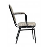 Chair Patrick 20mm with armrests, black, Afitap