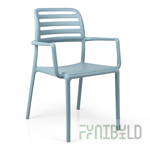 Plastic chair Costa, blue