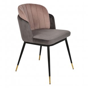 Chair Penelope gray + pink