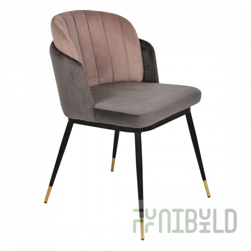 Chair Penelope gray + pink