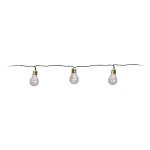 Retro garland Glow Party 10 transparent bulbs with extra warm white light