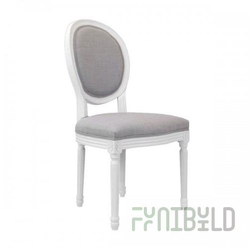 Chair Miro white and gray