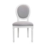 Chair Miro white and gray