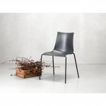 Plastic chair Bella Intrecciata, black Plastic chair Bella Intrecciata, black