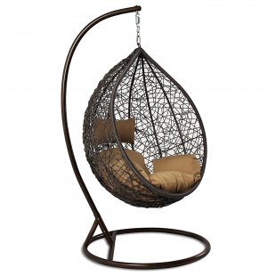 Fredrika hanging chair made of artificial rattan