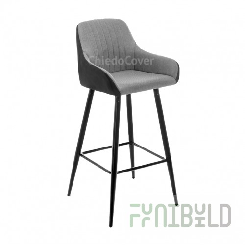 Bar stool Haris gray