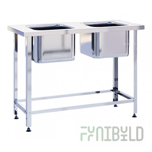 Wash basin CRYSPI VMC S 2L (L=1050, S=530, H=870, G=300), capacity (400x400x300)