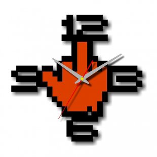 Wall clock Pixel art