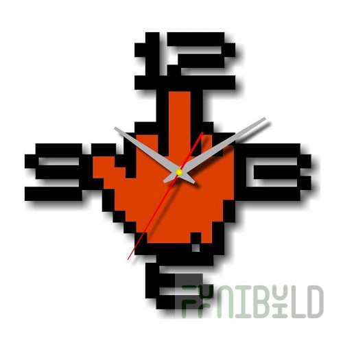 Wall clock Pixel art