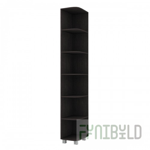 Corner shelving unit Josephine, wenge