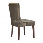 Half armchair Sharri brown velour Amore