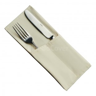 Cover for 2 devices Richard, ivory satin