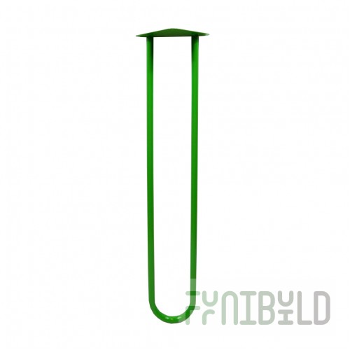 Hairpin table leg loft green 71 cm