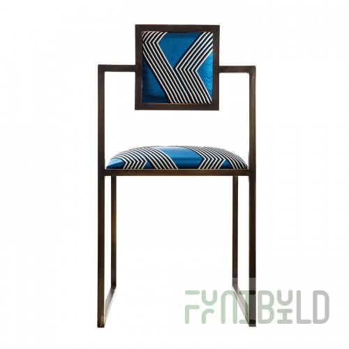 Designer chair Rugasa soft blue
