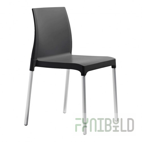 Plastic chair Chloe Chair Mon Amour, anthracite