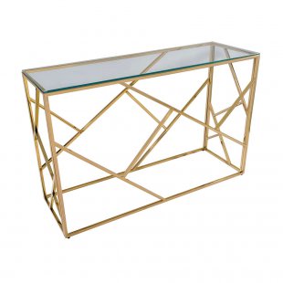 Console table Art Deco 120 x 40 gold