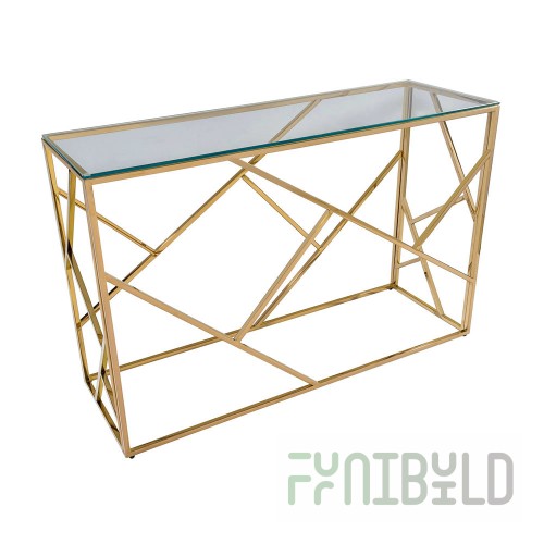 Console table Art Deco 120 x 40 gold