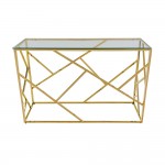 Console table Art Deco 120 x 40 gold