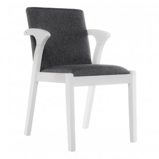 Wooden chair Artis white/grey