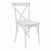 Crossback Chair Cushion, White