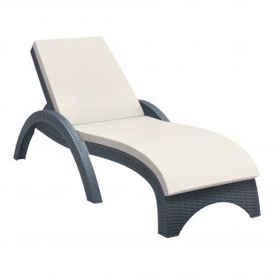 Plastic sun lounger with mattress GS 1009 anthracite