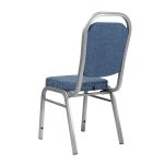 Chair Denmark 25mm - silver, chenille blue