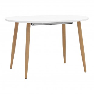 Dining table Bergen extendable 120-180*80 white