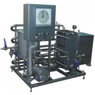 Equipment set for pasteurization (flow pasteurizer-milk cooler) IPKS-013-3000