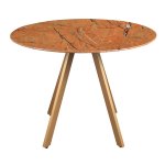 Dining table Houston ocher/glass