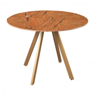 Dining table Houston ocher/glass