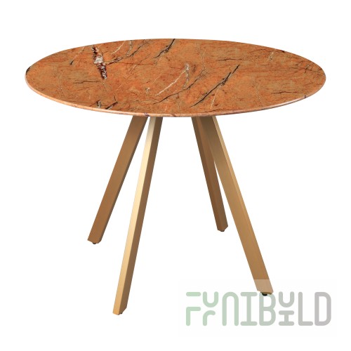 Dining table Houston ocher/glass