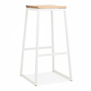Konsec bar stool, white