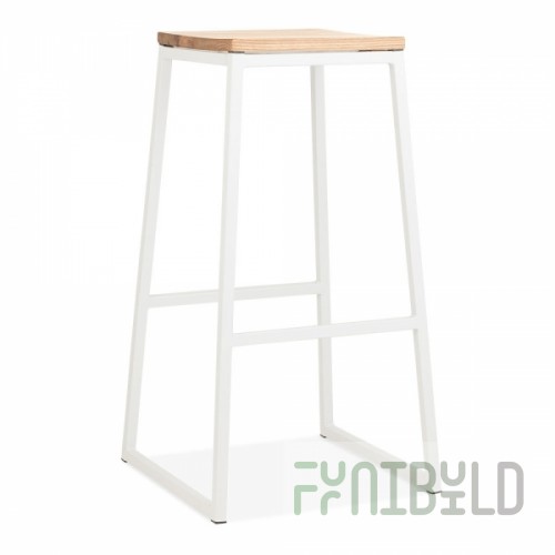 Konsec bar stool, white